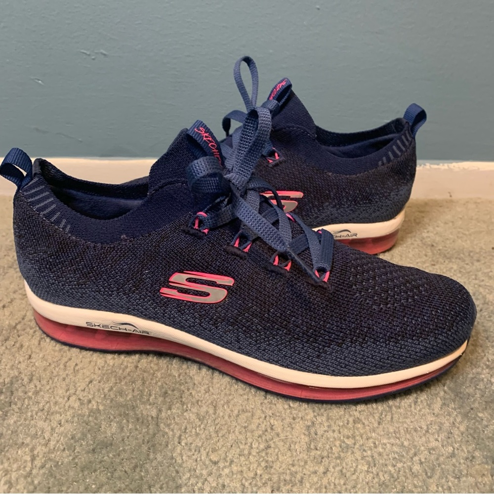 Skechers Womens Air Element 12646 Blue Running Shoes Sneakers Size 7